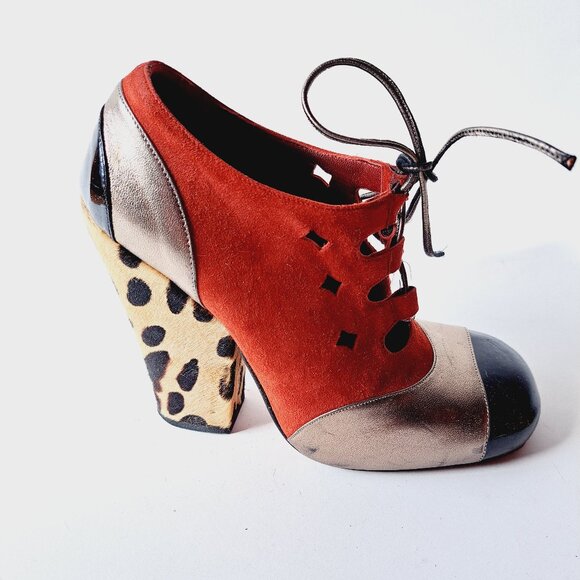 Vivienne Westwood Runway Red Black Shoes Size 36